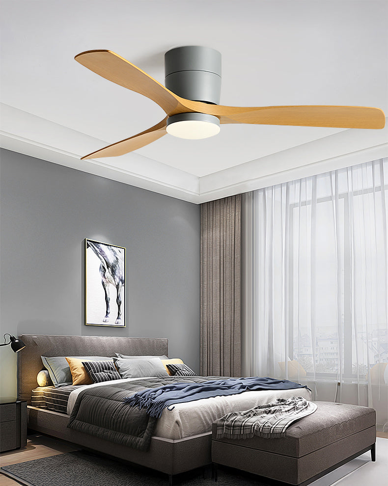 WOMO Modern Low Profile Ceiling Fan Lamp-WM5215