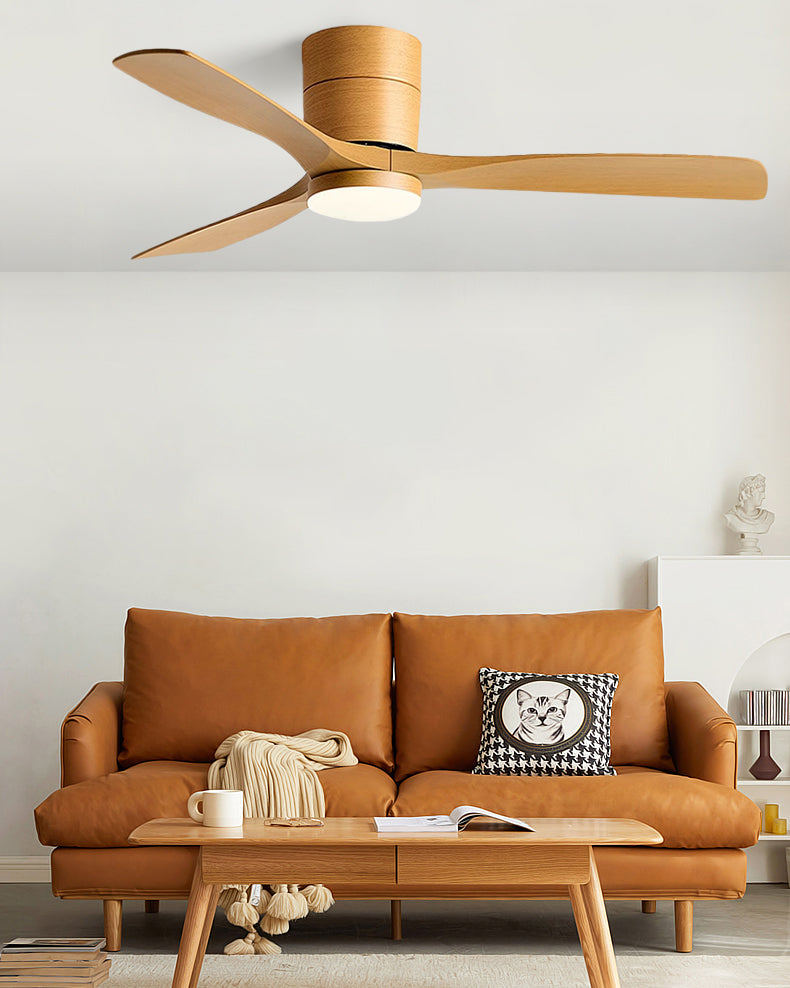 WOMO Modern Low Profile Ceiling Fan Lamp-WM5215