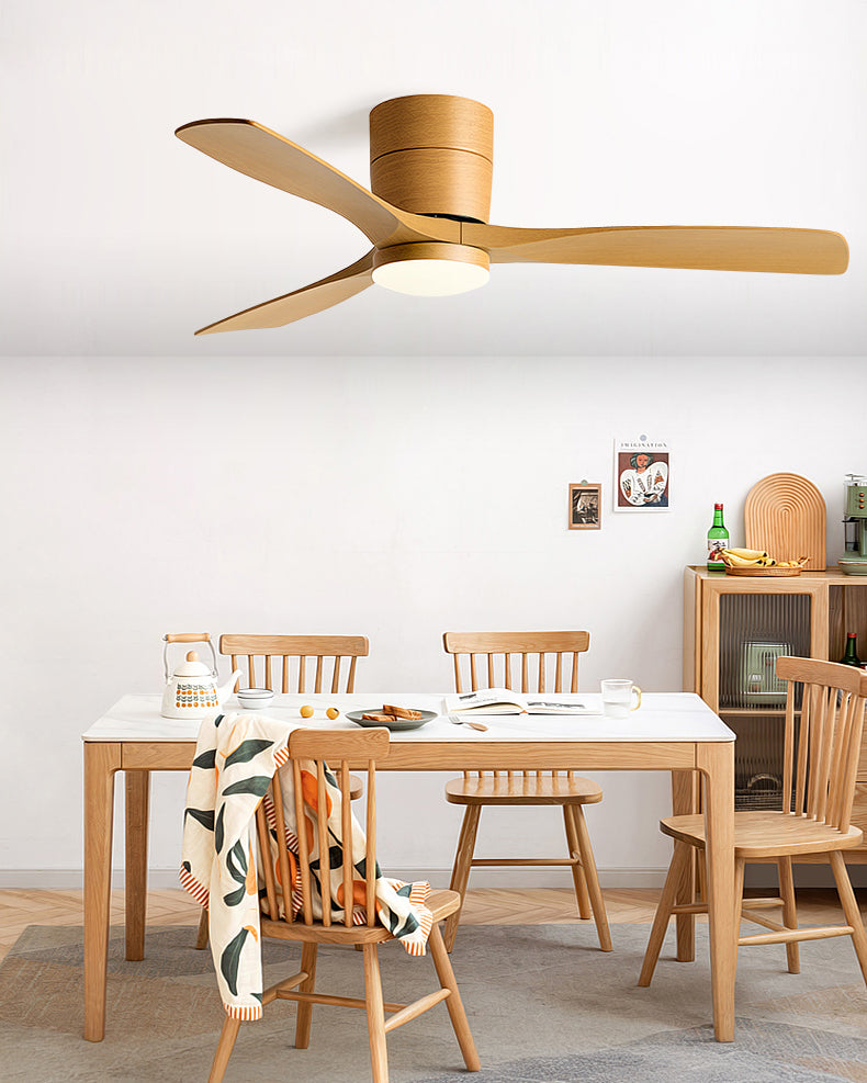 WOMO Modern Low Profile Ceiling Fan Lamp-WM5215