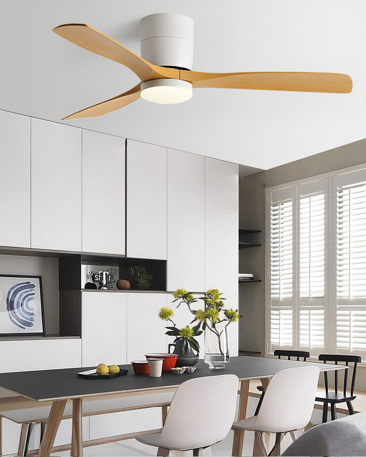WOMO Modern Low Profile Ceiling Fan Lamp-WM5215
