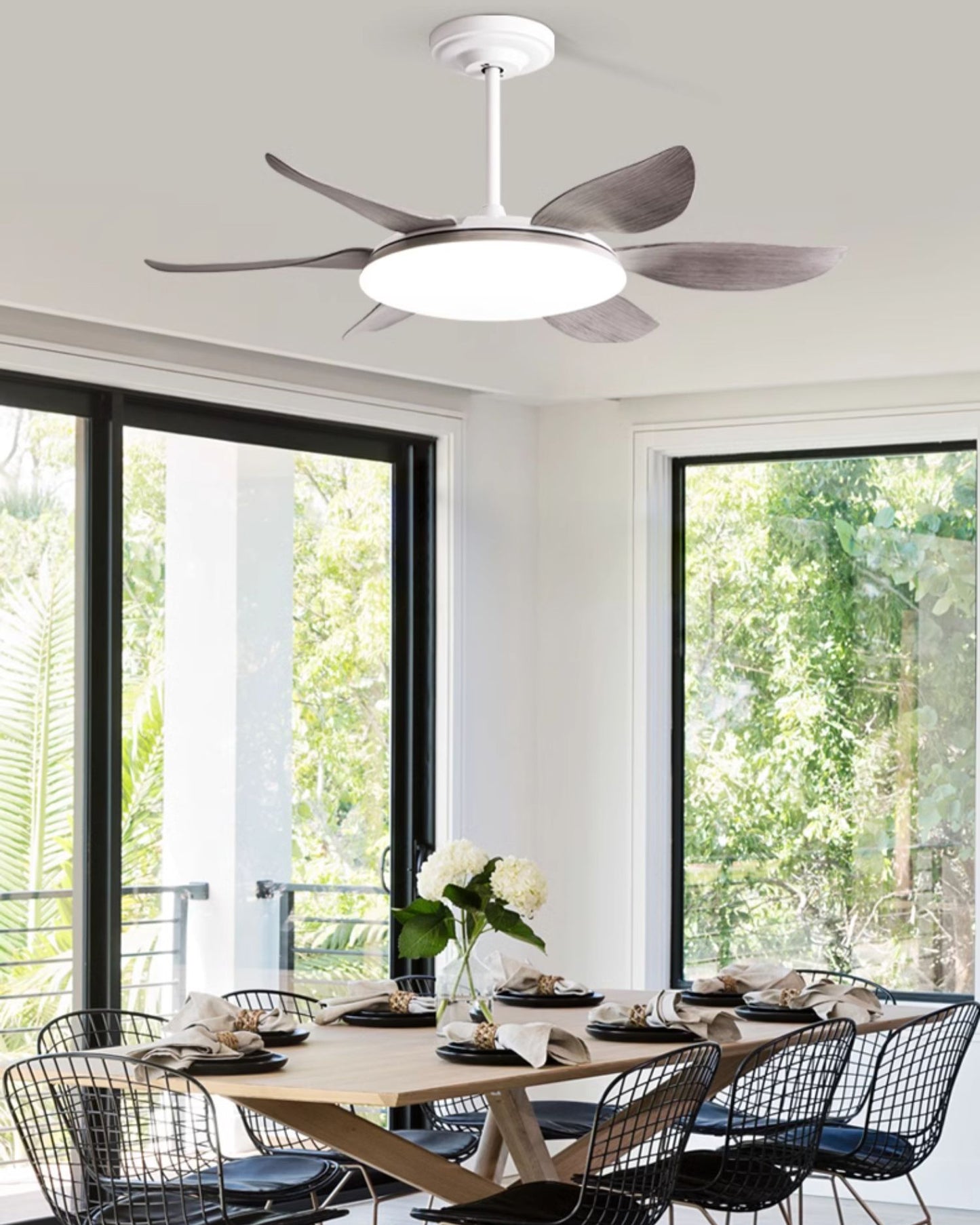 WOMO 6 Blade Large Ceiling Fan Lamp-WM5216
