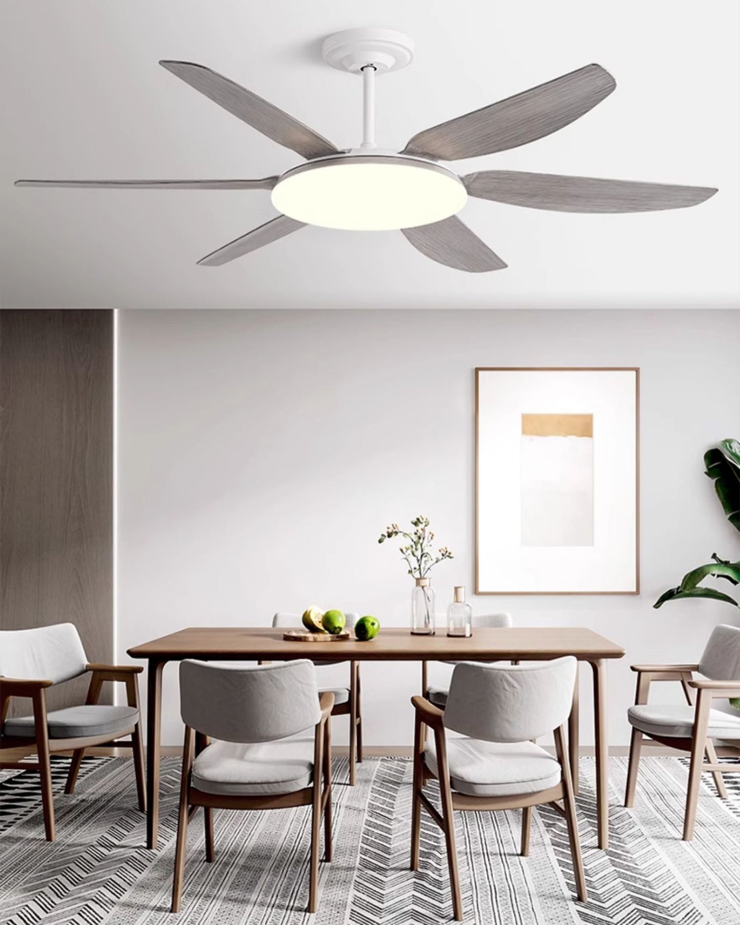 WOMO 6 Blade Large Ceiling Fan Lamp-WM5216