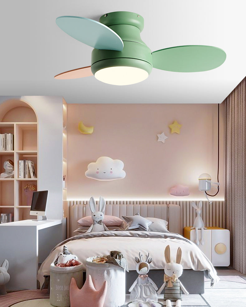 WOMO 38 Inch Children Low Profile Ceiling Fan Lamp-WM5220