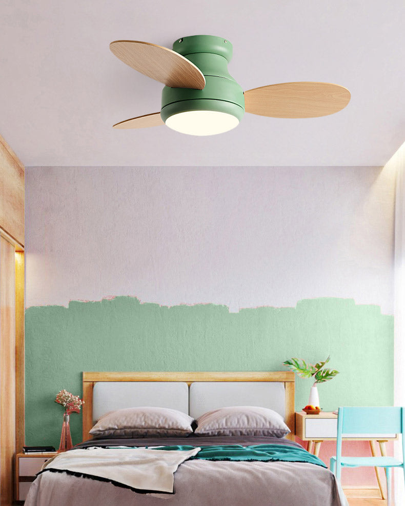 WOMO 38 Inch Children Low Profile Ceiling Fan Lamp-WM5220