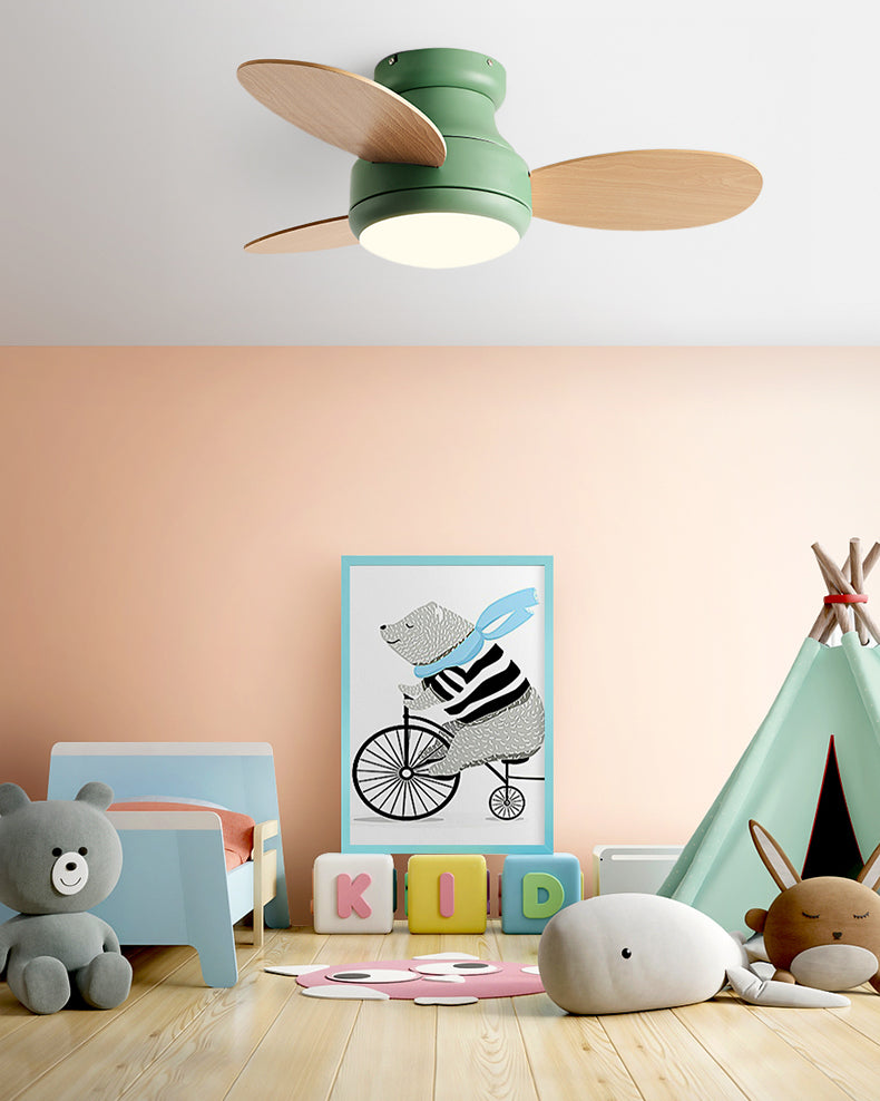 WOMO 38 Inch Children Low Profile Ceiling Fan Lamp-WM5220
