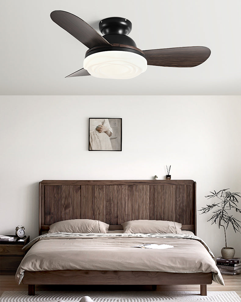 WOMO Modern Low Profile Ceiling Fan Lamp-WM5221