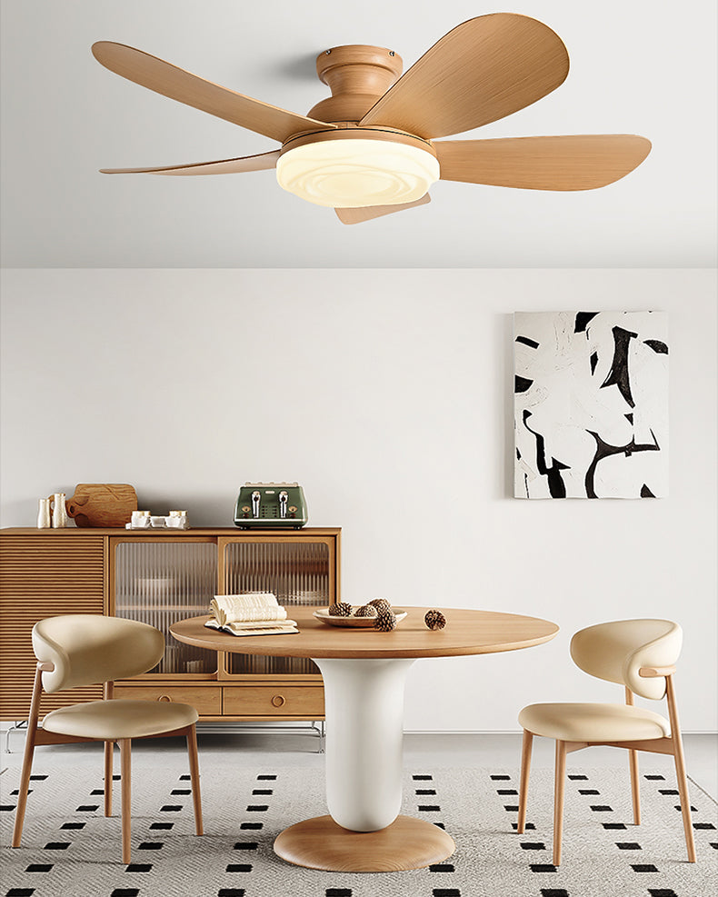 WOMO Modern Low Profile Ceiling Fan Lamp-WM5221