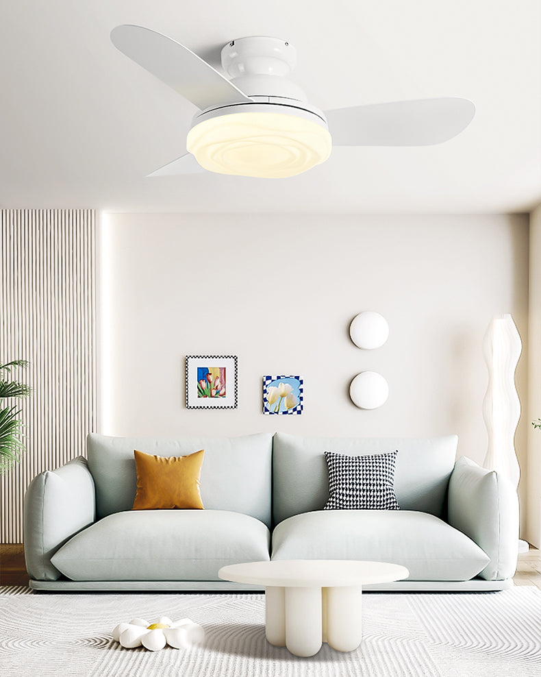 WOMO Modern Low Profile Ceiling Fan Lamp-WM5221
