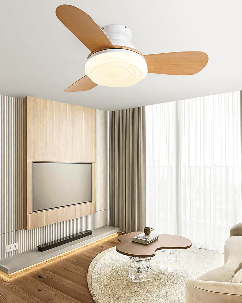 WOMO Modern Low Profile Ceiling Fan Lamp-WM5221