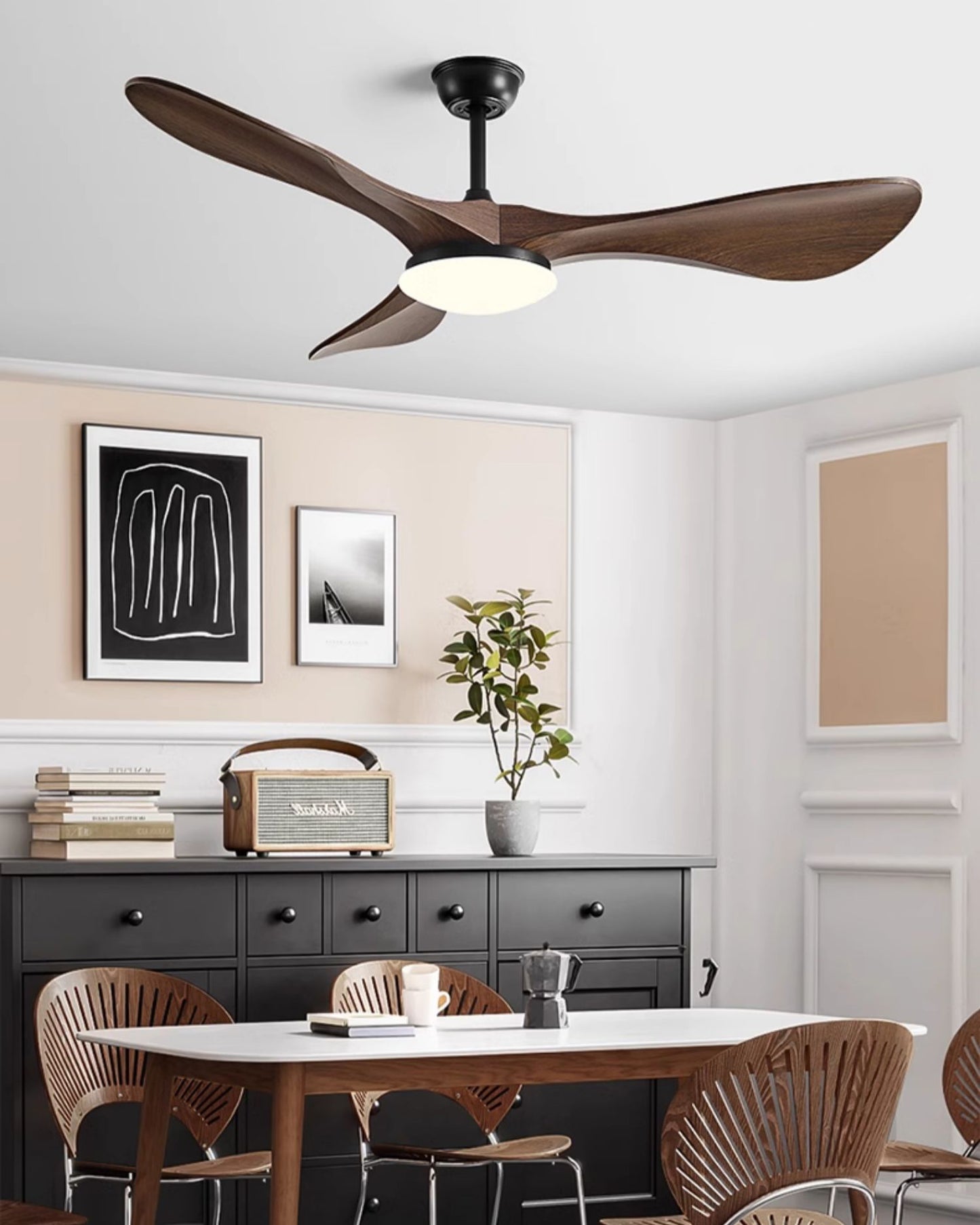 WOMO 52 Inch Modern Ceiling Fan Lamp-WM5224