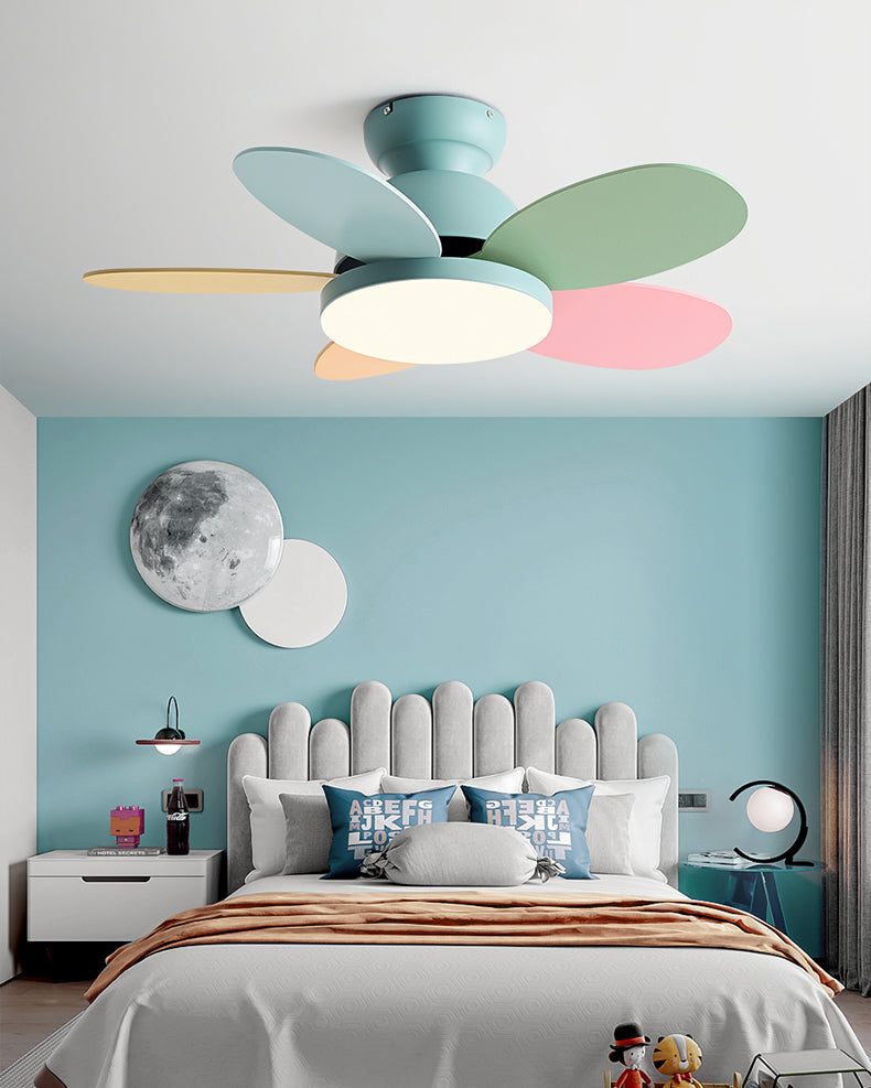 WOMO 36 Inch Children Low Profile Ceiling Fan Lamp-WM5225