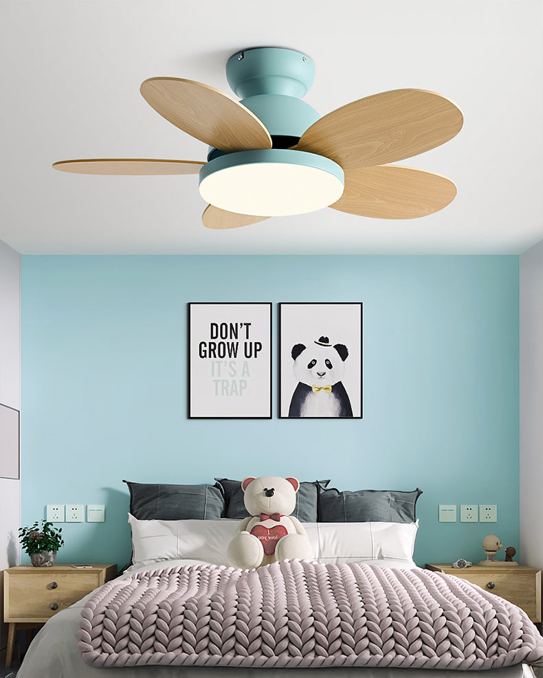 WOMO 36 Inch Children Low Profile Ceiling Fan Lamp-WM5225