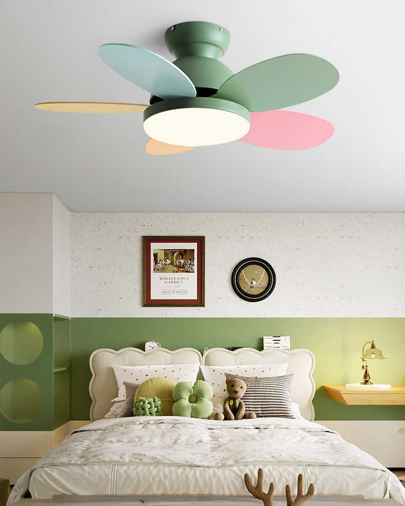 WOMO 36 Inch Children Low Profile Ceiling Fan Lamp-WM5225