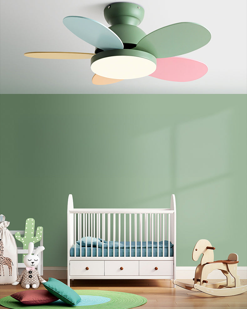 WOMO 36 Inch Children Low Profile Ceiling Fan Lamp-WM5225