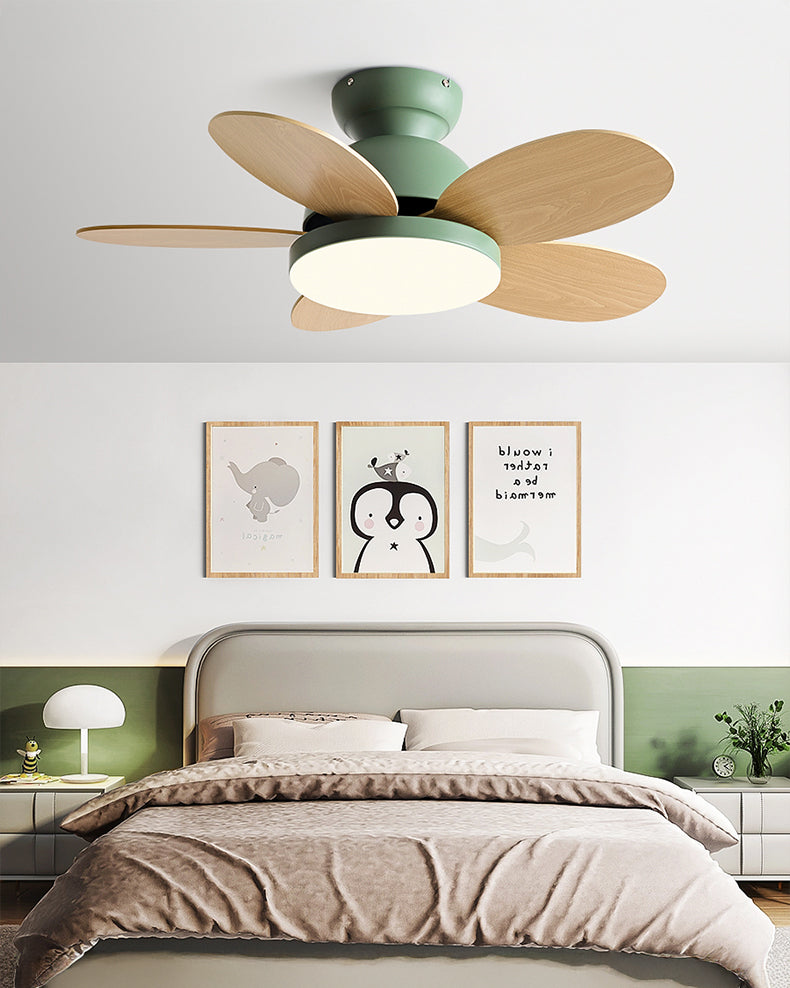 WOMO 36 Inch Children Low Profile Ceiling Fan Lamp-WM5225