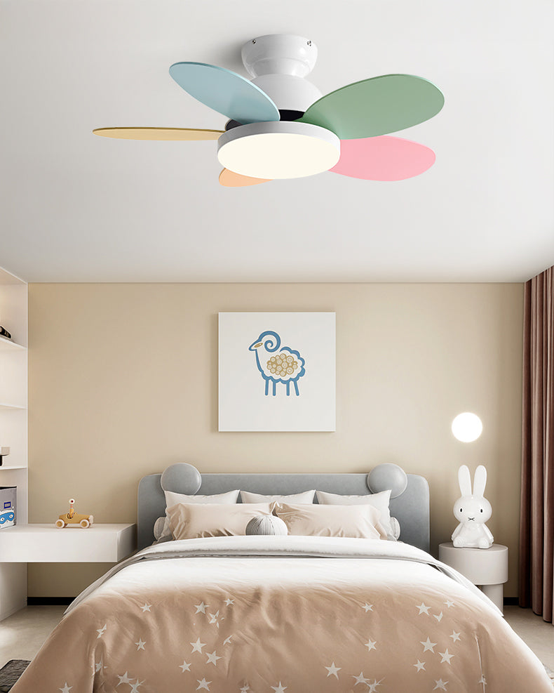 WOMO 36 Inch Children Low Profile Ceiling Fan Lamp-WM5225