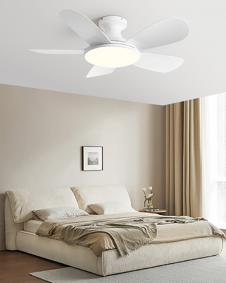 WOMO 5 Blade Low Profile Ceiling Fan Lamp-WM5226