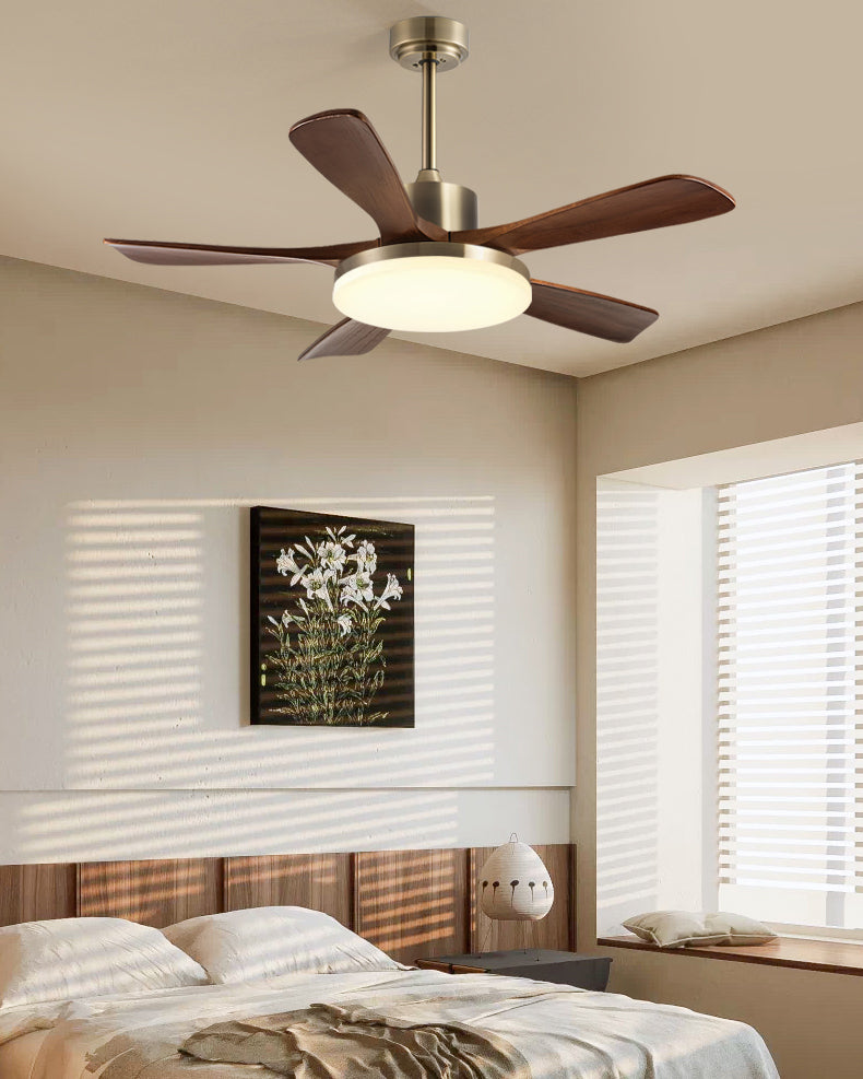 WOMO Mid Century Modern Ceiling Fan Lamp - WM5228a