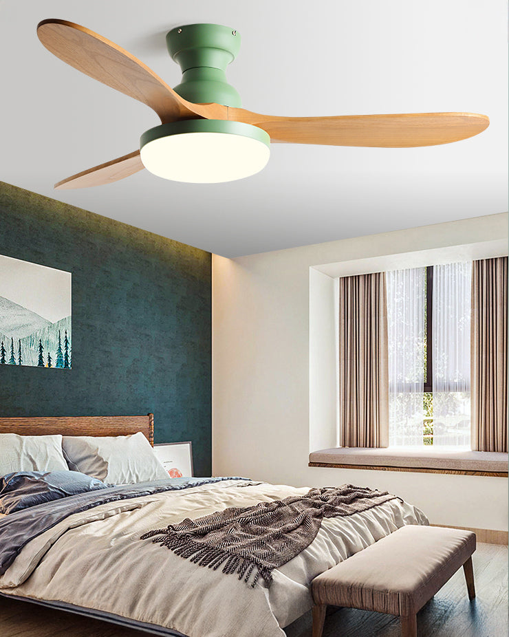 WOMO 3 Blade Low Profile Ceiling Fan Lamp - WM5230