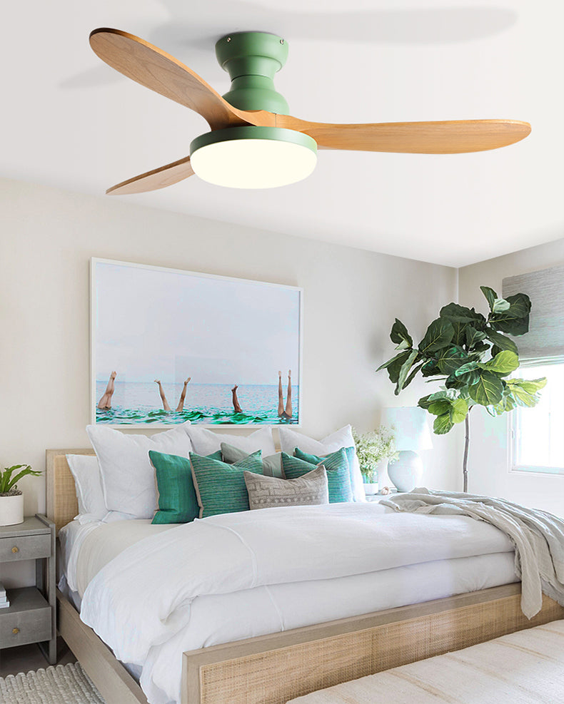 WOMO 3 Blade Low Profile Ceiling Fan Lamp - WM5230