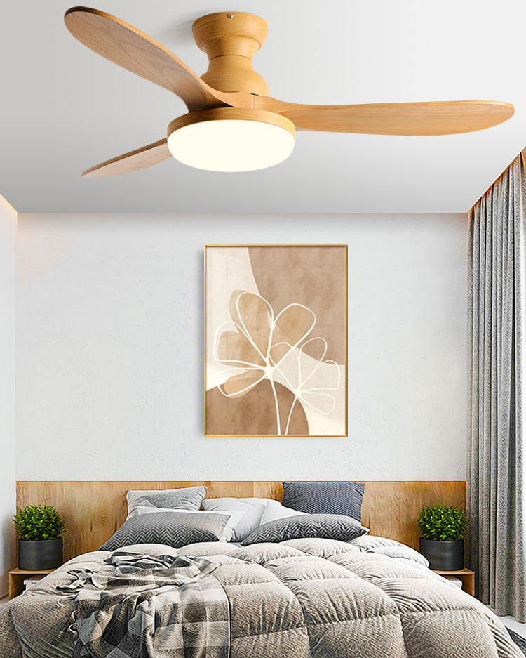 WOMO 3 Blade Low Profile Ceiling Fan Lamp - WM5230