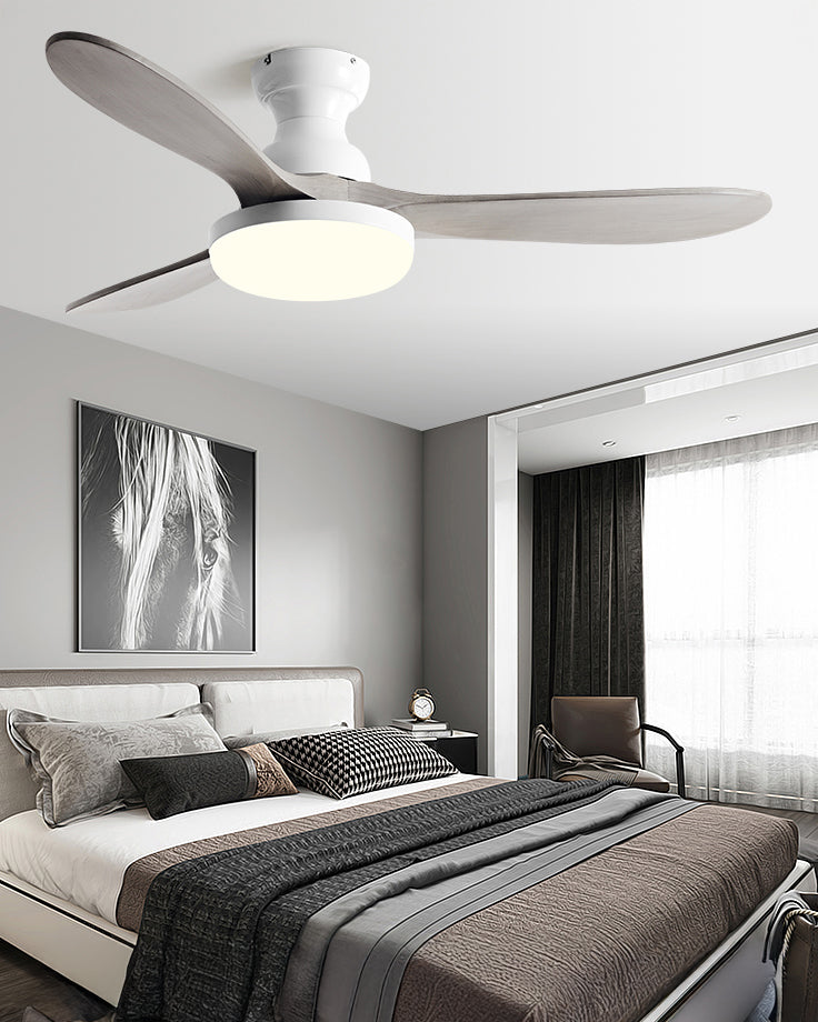 WOMO 3 Blade Low Profile Ceiling Fan Lamp - WM5230