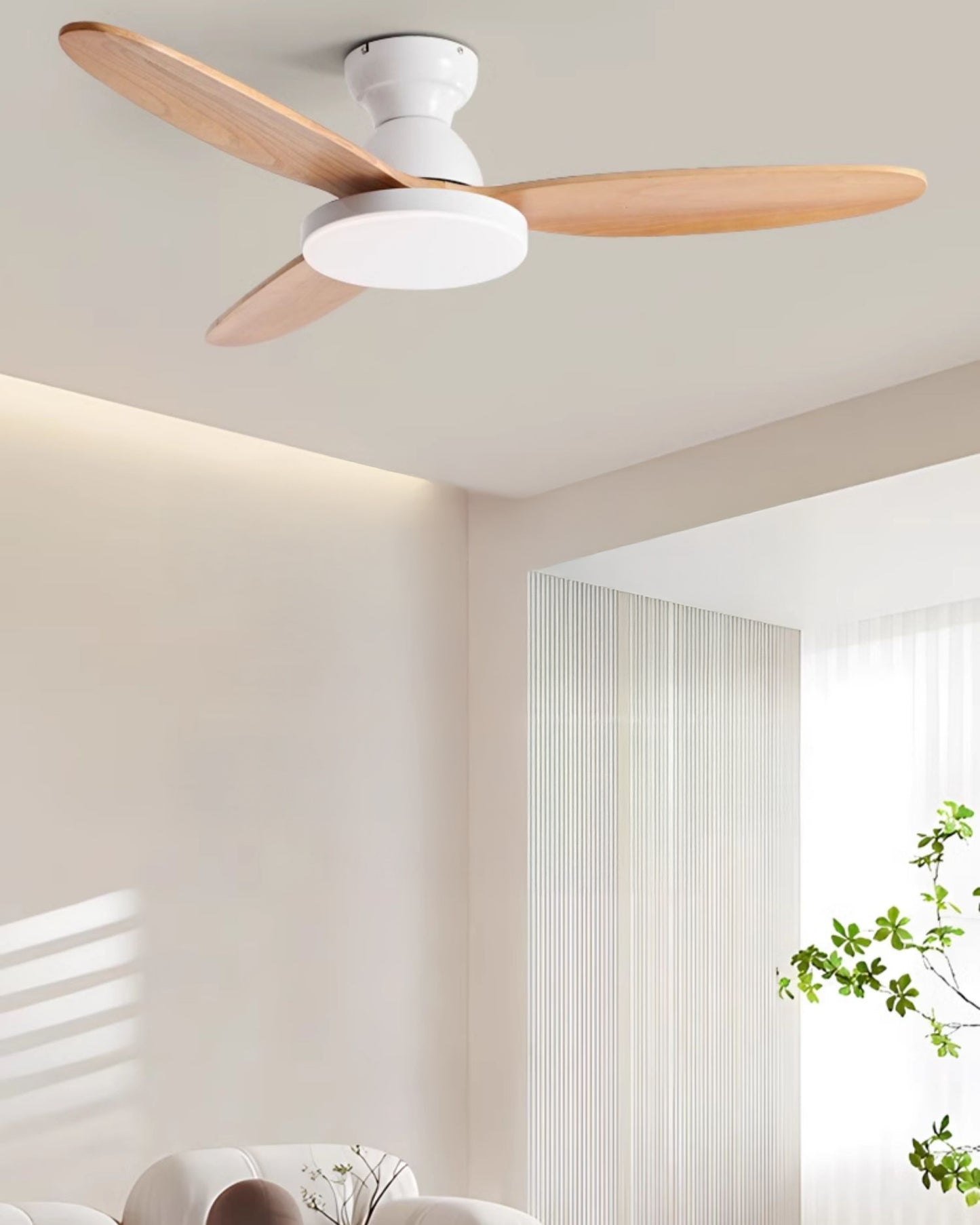 WOMO 3 Blade Low Profile Ceiling Fan Lamp - WM5230