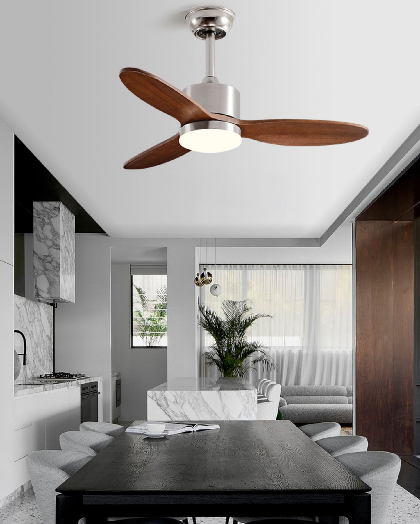 WOMO 3 Blade Modern Ceiling Fan Lamp - WM5234