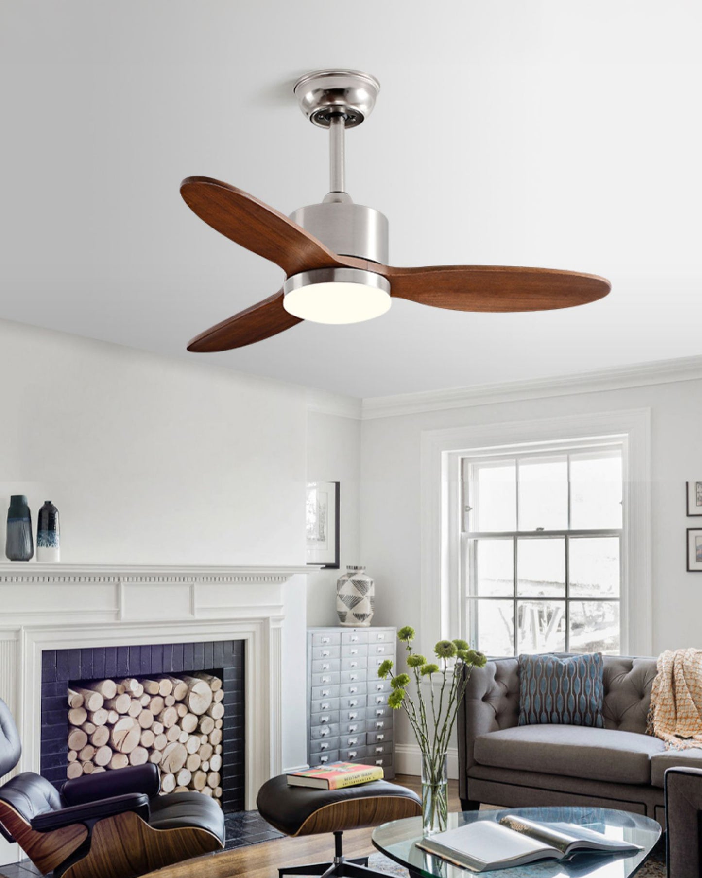 WOMO 3 Blade Modern Ceiling Fan Lamp - WM5234
