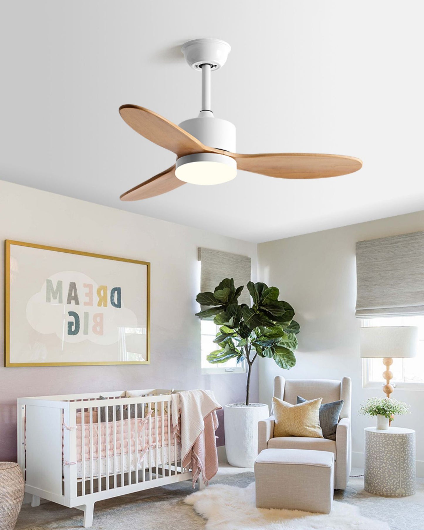 WOMO 3 Blade Modern Ceiling Fan Lamp - WM5234