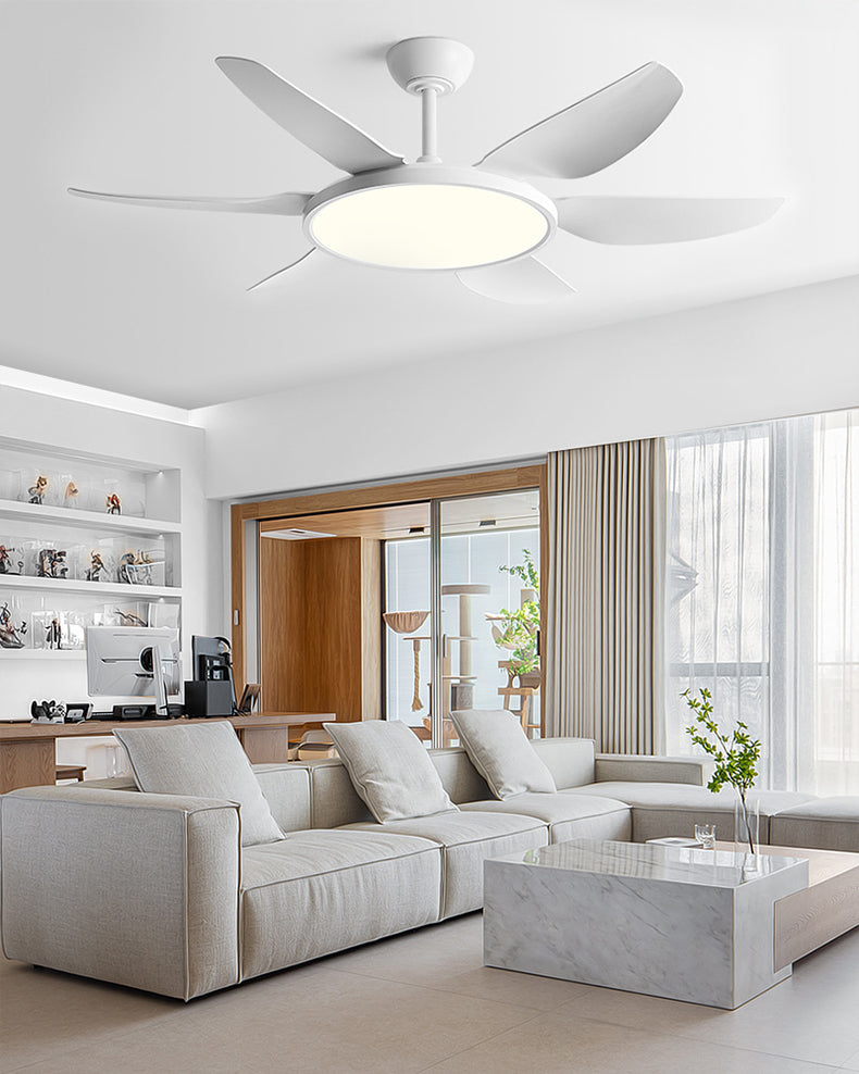 WOMO Modern 6 Blade Ceiling Fan Lamp - WM5238