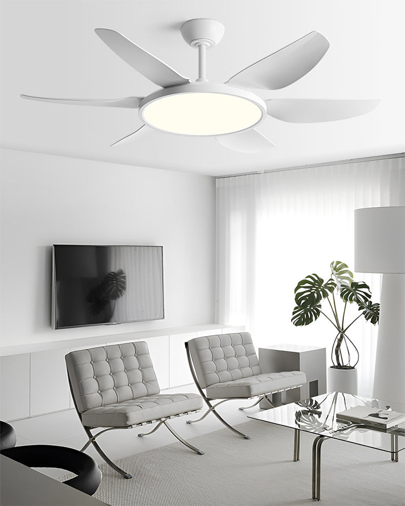 WOMO Modern 6 Blade Ceiling Fan Lamp - WM5238