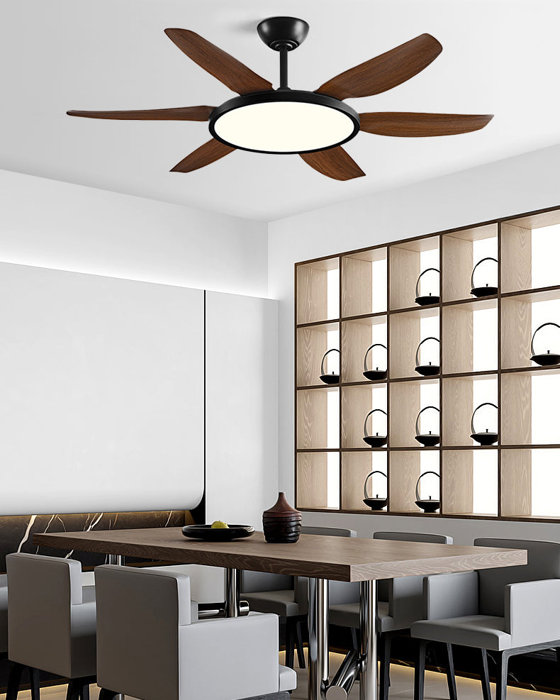 WOMO Modern 6 Blade Ceiling Fan Lamp - WM5238