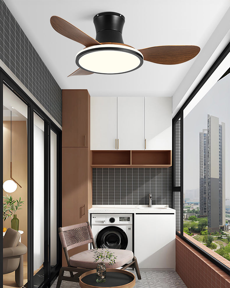 WOMO Modern Low Profile Ceiling Fan Lamp - WM5239
