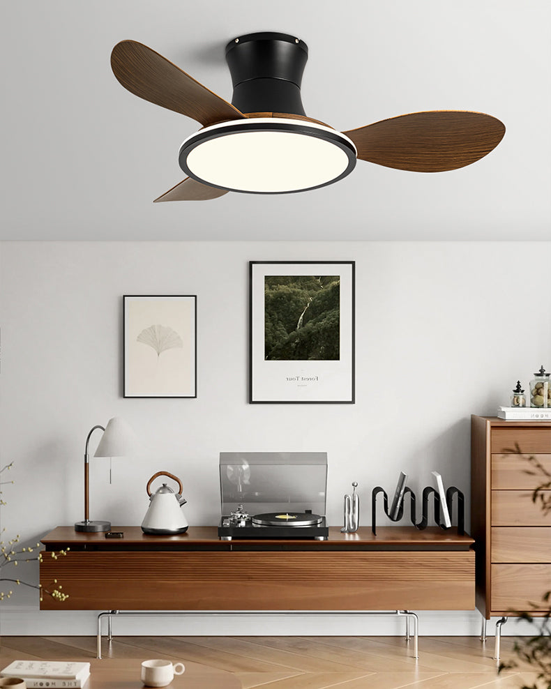WOMO Modern Low Profile Ceiling Fan Lamp - WM5239