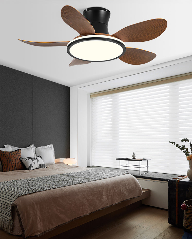 WOMO Modern Low Profile Ceiling Fan Lamp - WM5239