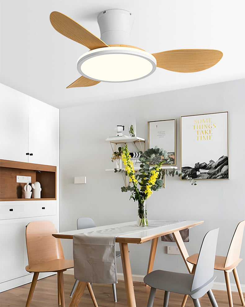 WOMO Modern Low Profile Ceiling Fan Lamp - WM5239