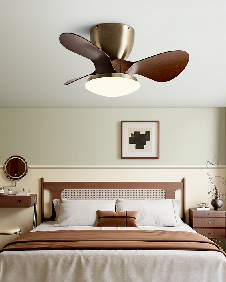 WOMO Small Low Profile Ceiling Fan Lamp - WM5240