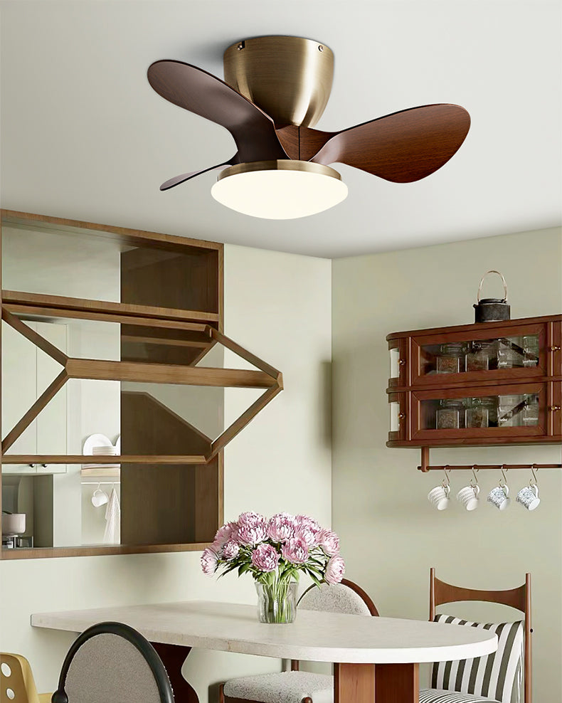 WOMO Small Low Profile Ceiling Fan Lamp - WM5240