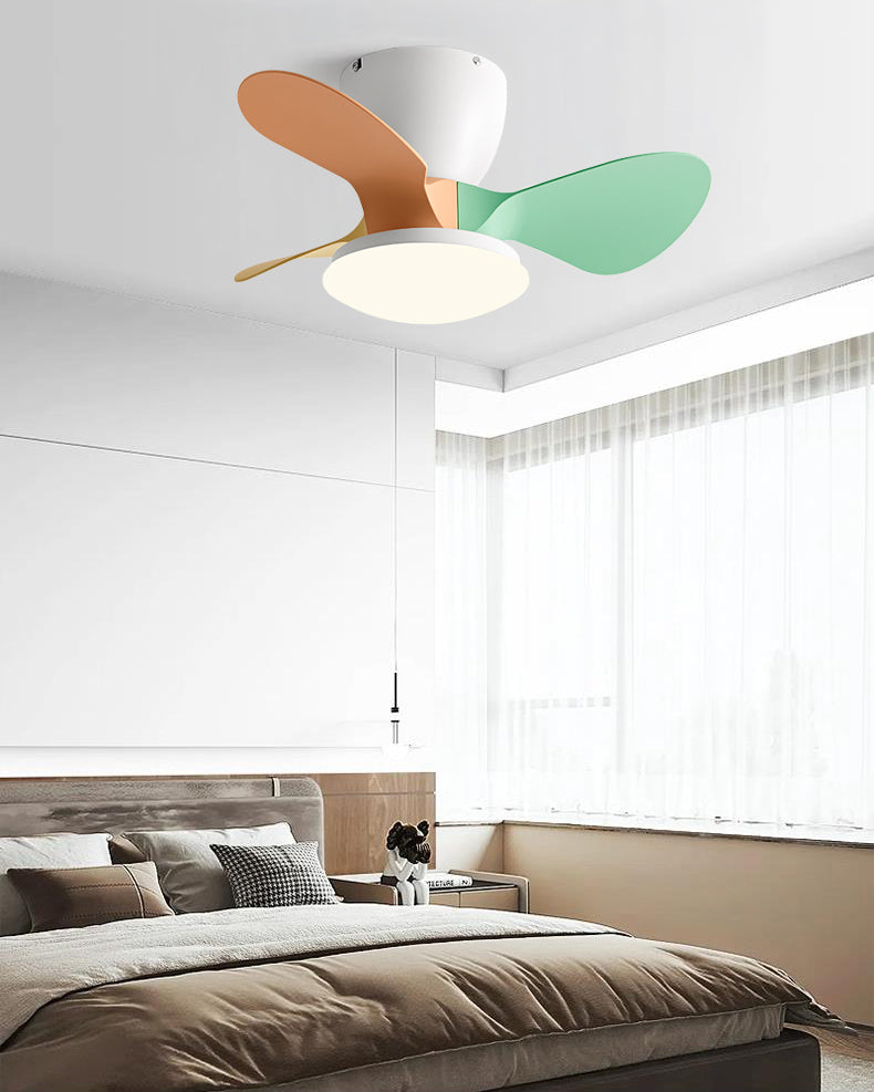 WOMO Small Low Profile Ceiling Fan Lamp - WM5240