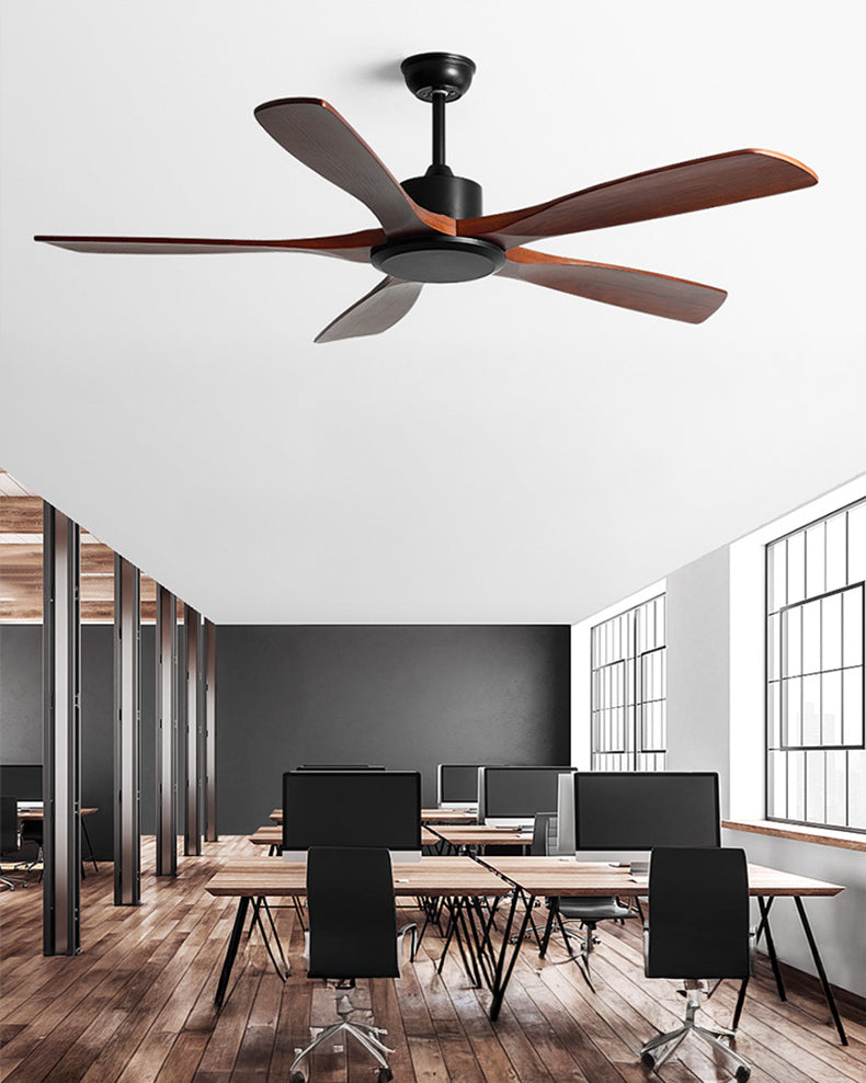 WOMO Modern 5 Wood Blade Ceiling Fan - WM5244