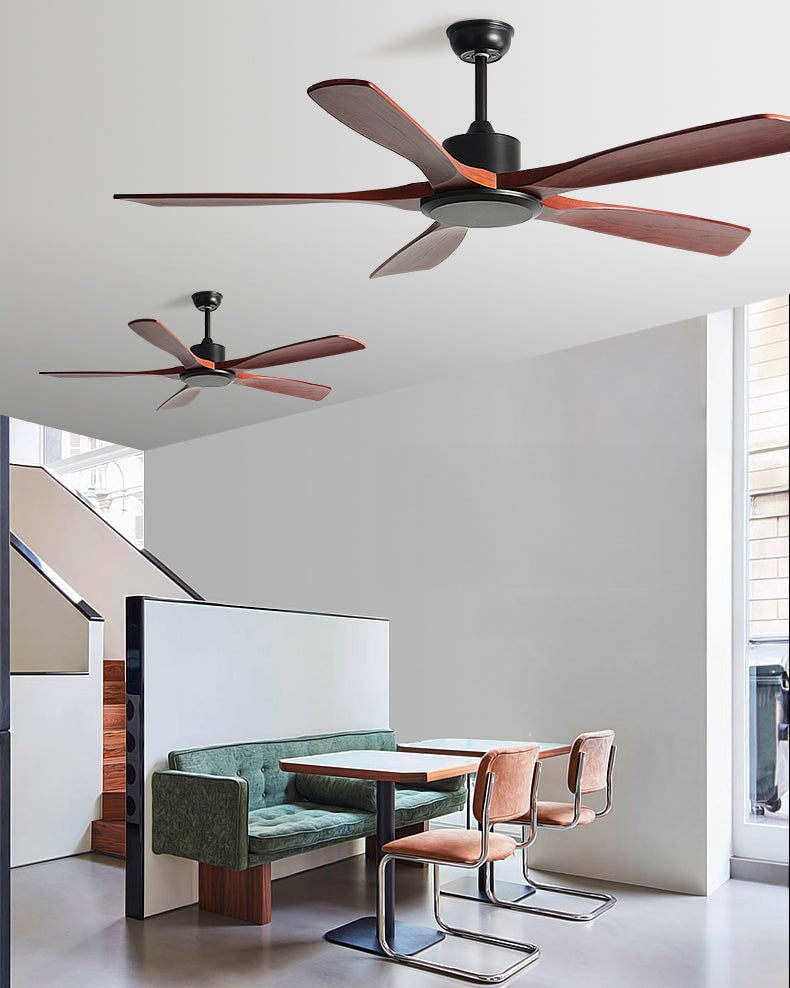 WOMO Modern 5 Wood Blade Ceiling Fan - WM5244