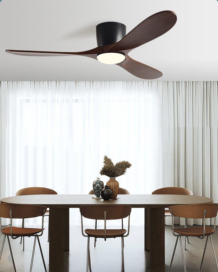 WOMO 3 Blade Low Profile Ceiling Fan Lamp - WM5253