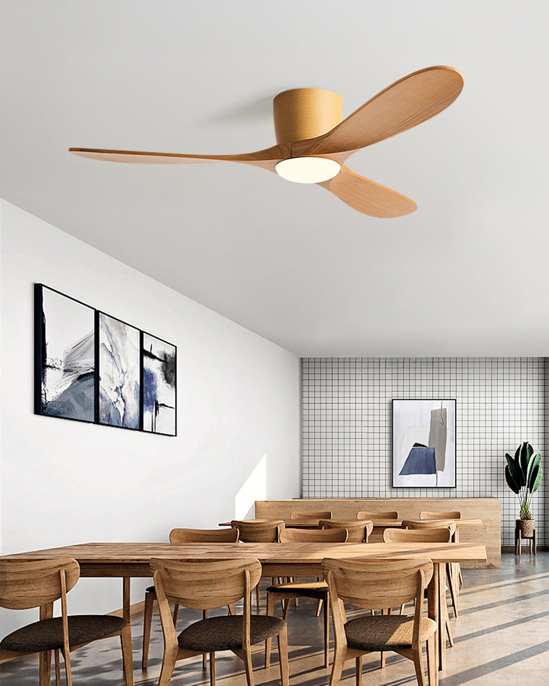 WOMO 3 Blade Low Profile Ceiling Fan Lamp - WM5253