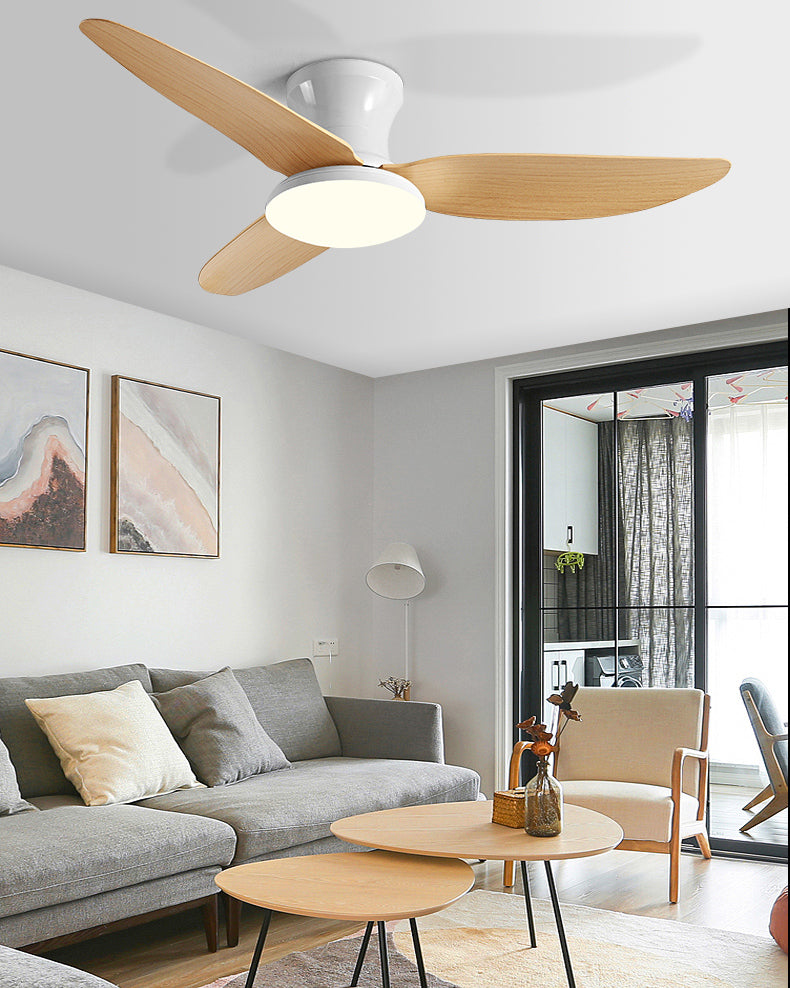 WOMO 3 Blade Low Profile Ceiling Fan Lamp - WM5261