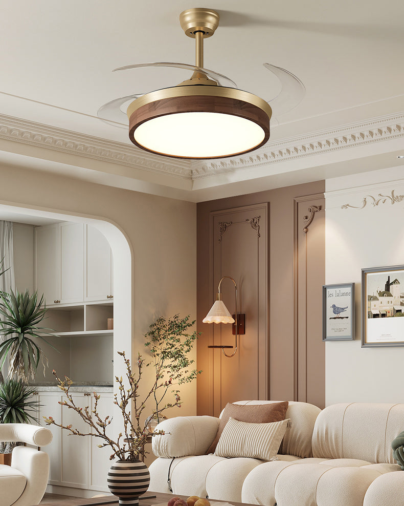 WOMO Retractable Blade Ceiling Fan Lamp - WM5265
