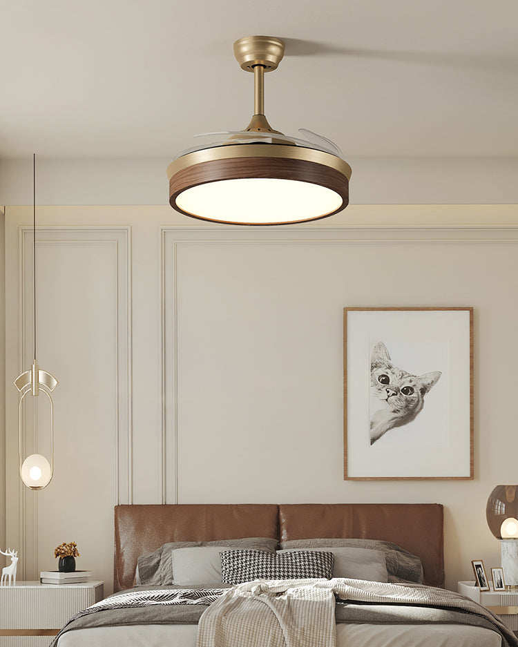 WOMO Retractable Blade Ceiling Fan Lamp - WM5265