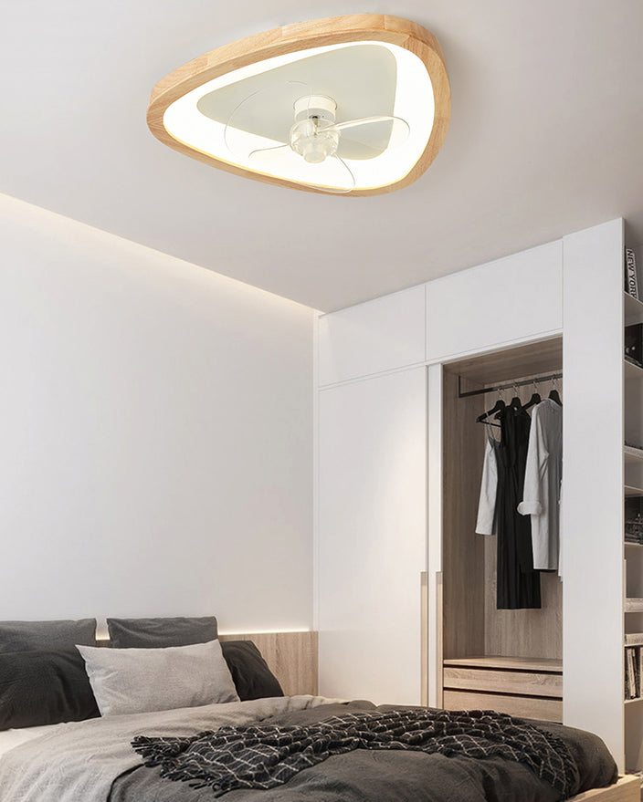 WOMO Low Profile Ceiling Fan With Bright Light- WM5266