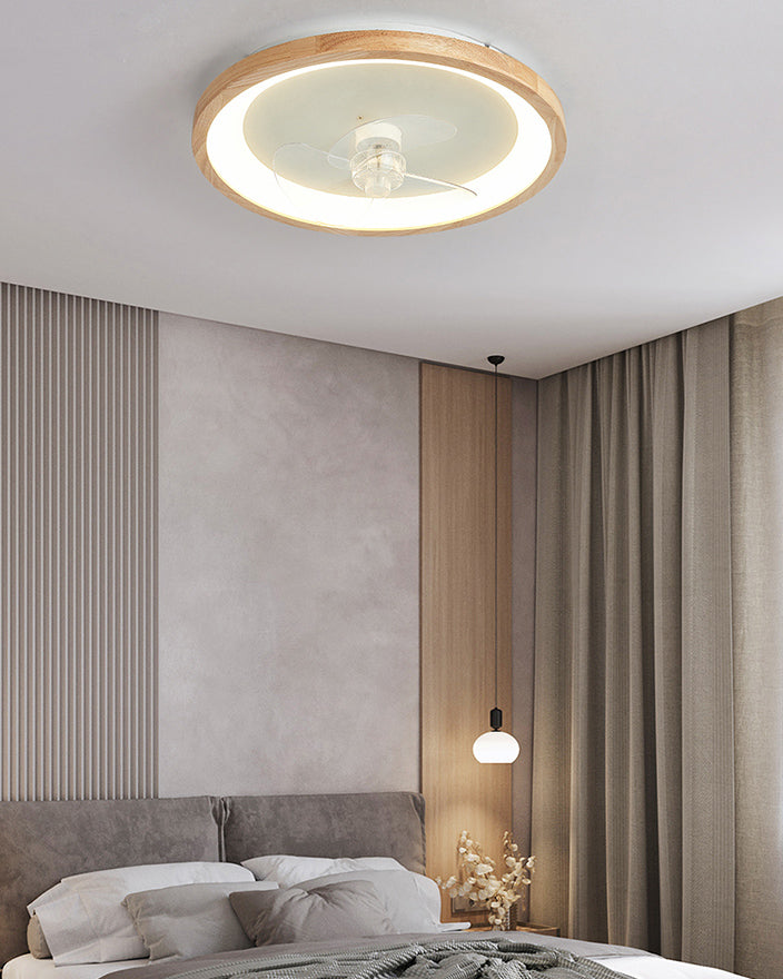 WOMO Low Profile Ceiling Fan With Bright Light- WM5266