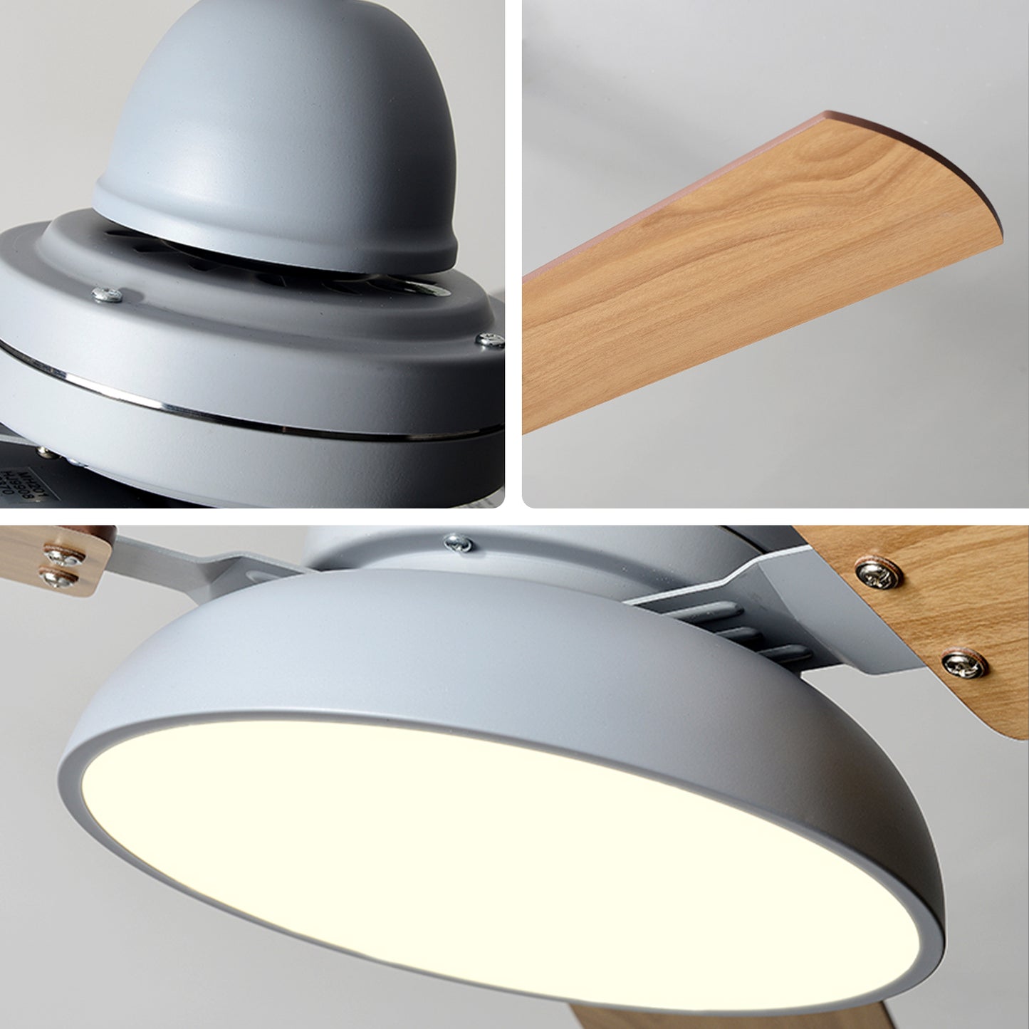WOMO 3 Wood Blade Ceiling Fan Lamp - WM5269